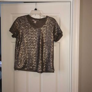 Gold/sequin shirt